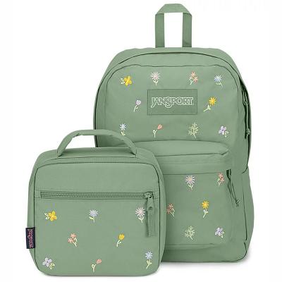 Zaini Porta PC JanSport EMBROIDERED BLOSSOM BUNDLE Verdi | IT_JS041