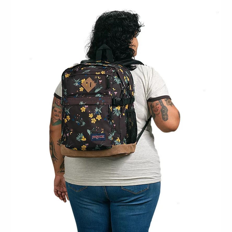 Zaini Porta PC JanSport DARK FLORA BUNDLE Marroni | IT_JS043