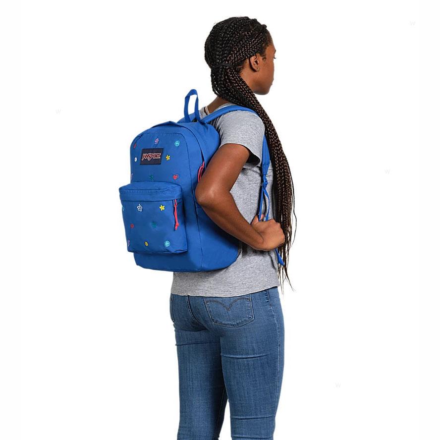 Zaini Porta PC JanSport KIDCORE CHARMS BUNDLE Blu | IT_JS515