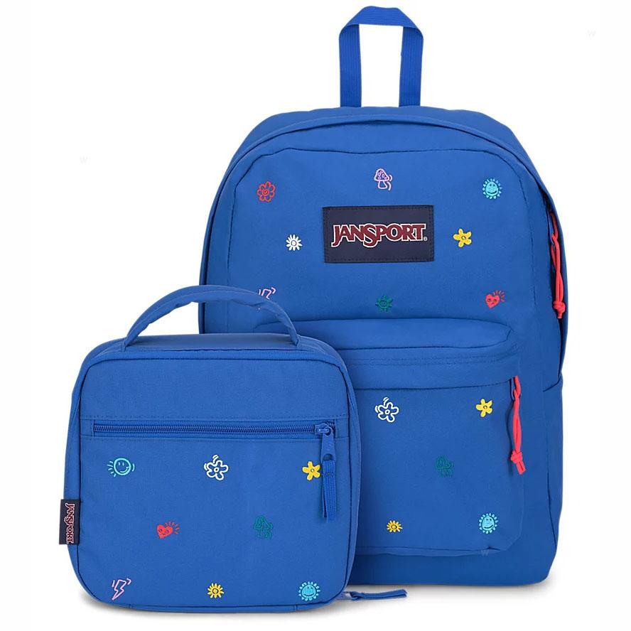 Zaini Porta PC JanSport KIDCORE CHARMS BUNDLE Blu | IT_JS515