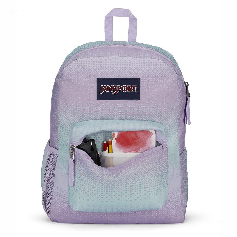 Zaini Scuola JanSport CROSS TOWN Viola Verdi | IT_JS406