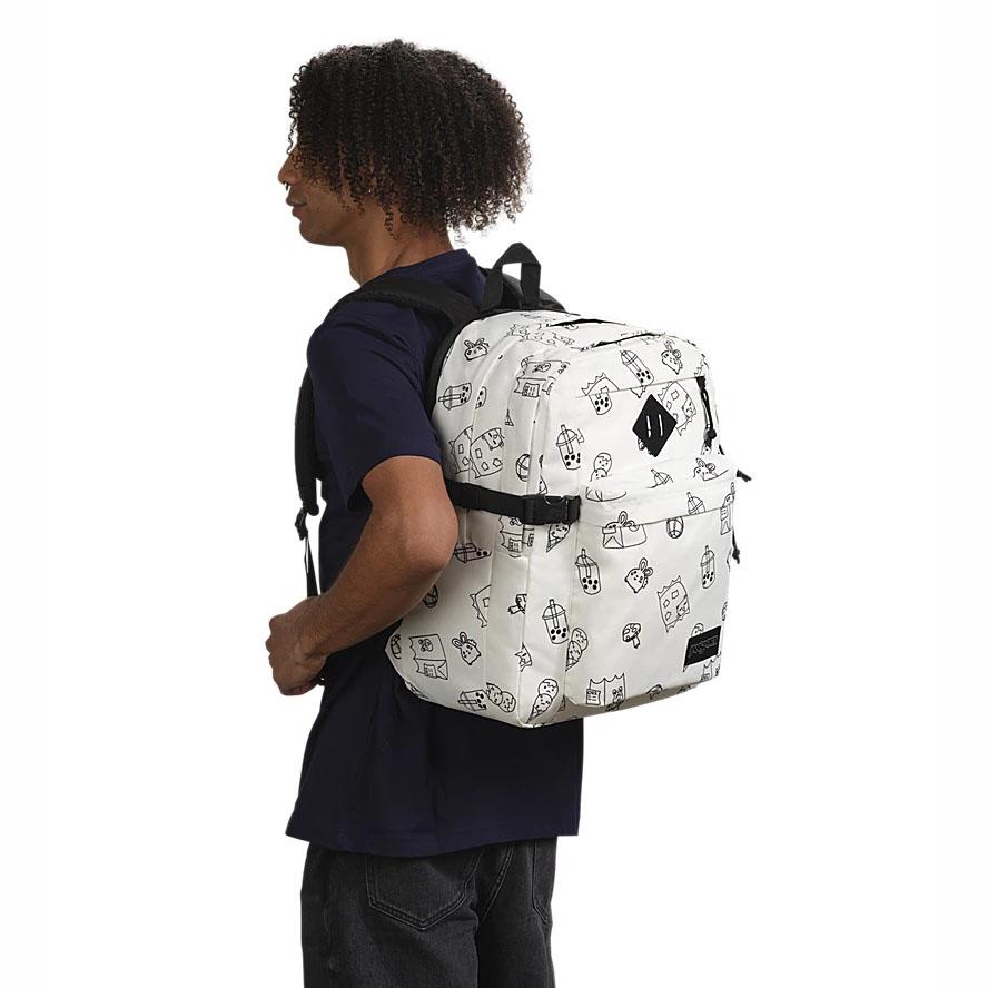 Zaini Scuola JanSport Main Campus Bianche | IT_JS130