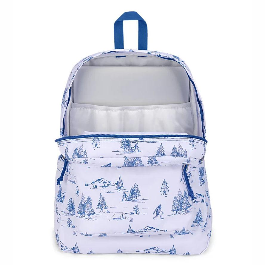 Zaini Scuola JanSport SuperBreak® Plus Bianche Blu | IT_JS267