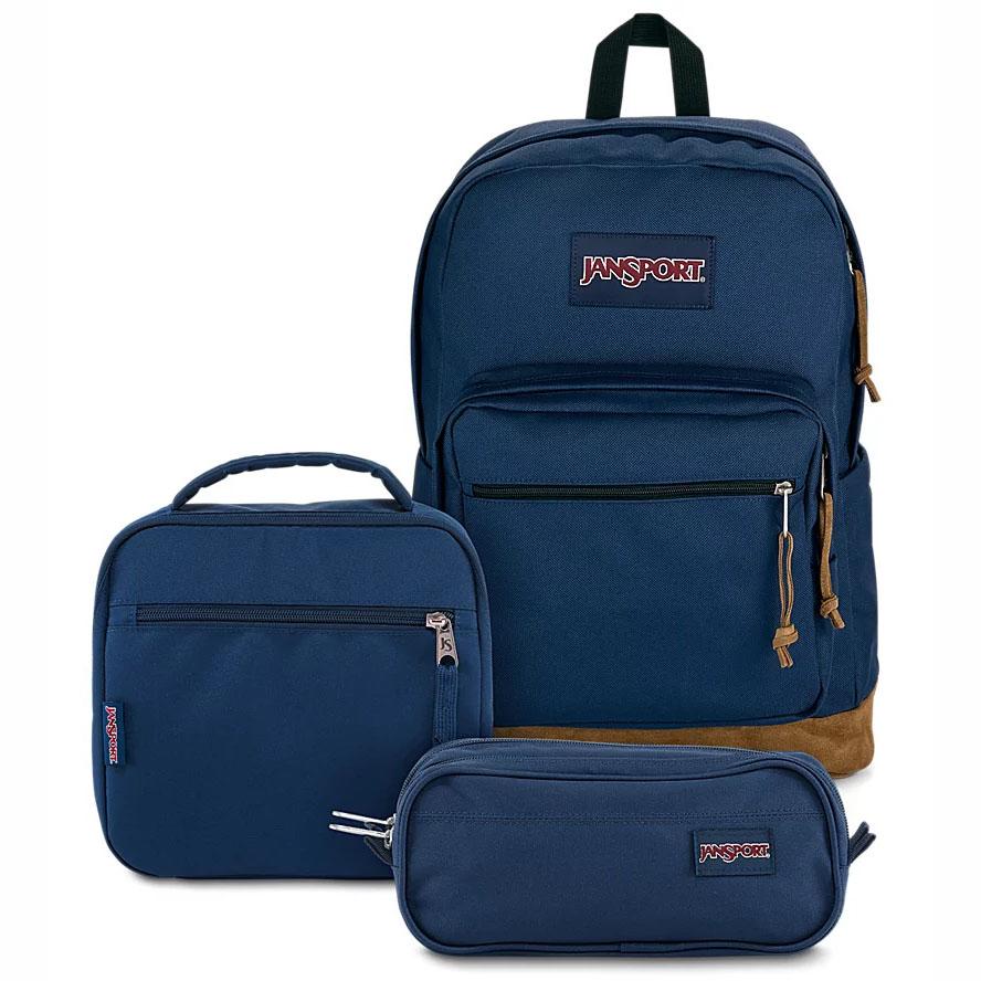 Zaini Scuola JanSport TIMELESS BLUE NAVY BUNDLE Blu Marino | IT_JS543